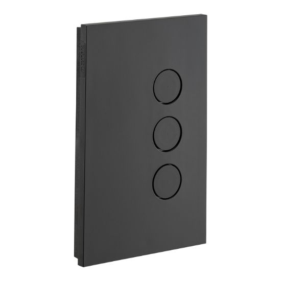 Picture of Push Button Switch, Saturn Zen, LED, 3 Gang, 250V, 16AX/20A