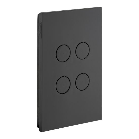 Picture of Push Button Switch, Saturn Zen, LED 4 Gang, 250V, 16AX/20A