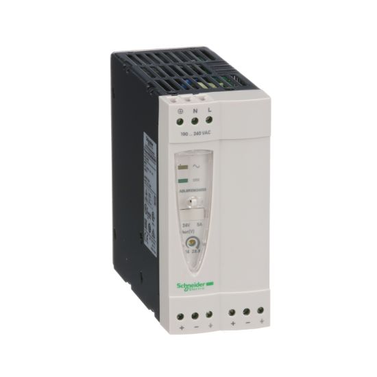 Picture of Regulated Switch Power Supply, Phaseo ABL7 ABL8, 1 or 2 phase, 100..240V AC, 24V, 5A