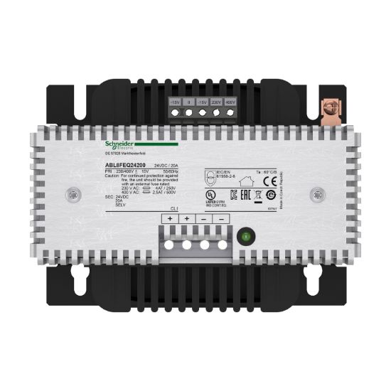 Picture of rectified and filtered power supply - 1 or 2-phase - 400 V AC - 24 V - 20 A