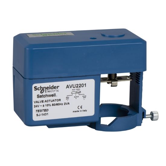 Picture of Act (AVU2201): Elect, Mod, 0-10 VDC, NSR, 24 VAC, Cable, 100 N, Linear, IP40, Zone Valves