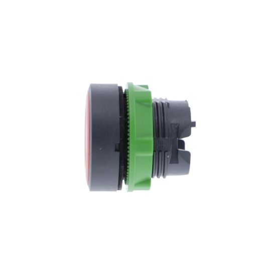 Picture of Head for non illuminated push button, Harmony XB5, plastic, flush, red, 22mm, spring return, marked O