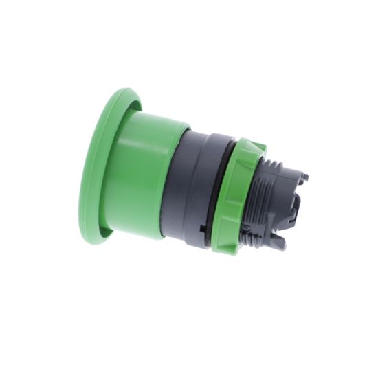 Picture of Head for non illuminated pushbutton, Harmony XB5, plastic, green, mushroom 40mm, 22mm, spring return