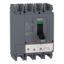 Picture of circuit breaker, EasyPact CVS400F, 36kA at 415VAC, 320A, TM-D trip unit, 4P3d