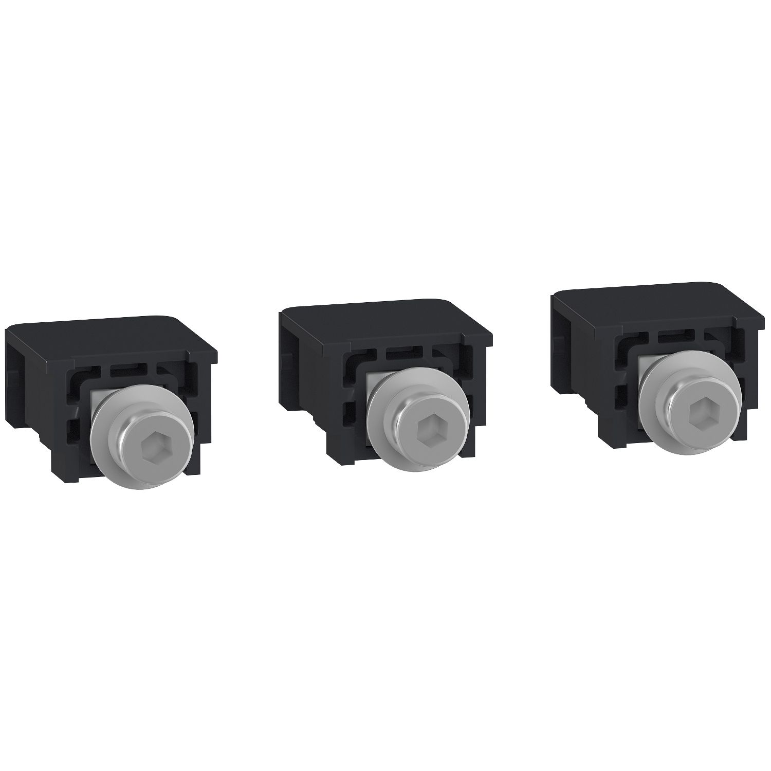 Picture of Compression lugs and busbar connectors, ComPacT NSXm, captive nuts and M6 screws, 160A max, set of 3 parts