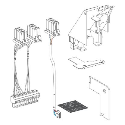Picture of Wiring kit, MasterPact MTZ2/MTZ3, for MicroLogic X control unit, ULP port wiring