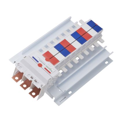 Picture of SAU Chassis, Acti9, 250A, 3Ph, 18 poles, 27mm for C120 MCB, top or bottom