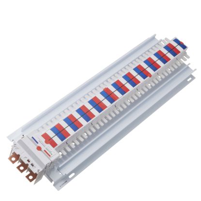 Picture of SAU Chassis, Acti9, 250A, 3Ph, 72 poles, 18mm for iC60 MCB and RCBO, top or bottom