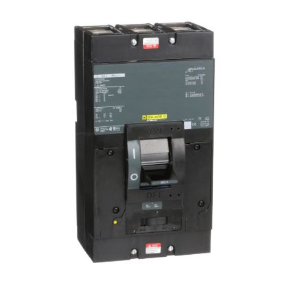 Picture of Circuit breaker, LA, 400A, 3 pole, 600VAC, 22kA, 250VDC, 10kA, lugs, thermal magnetic