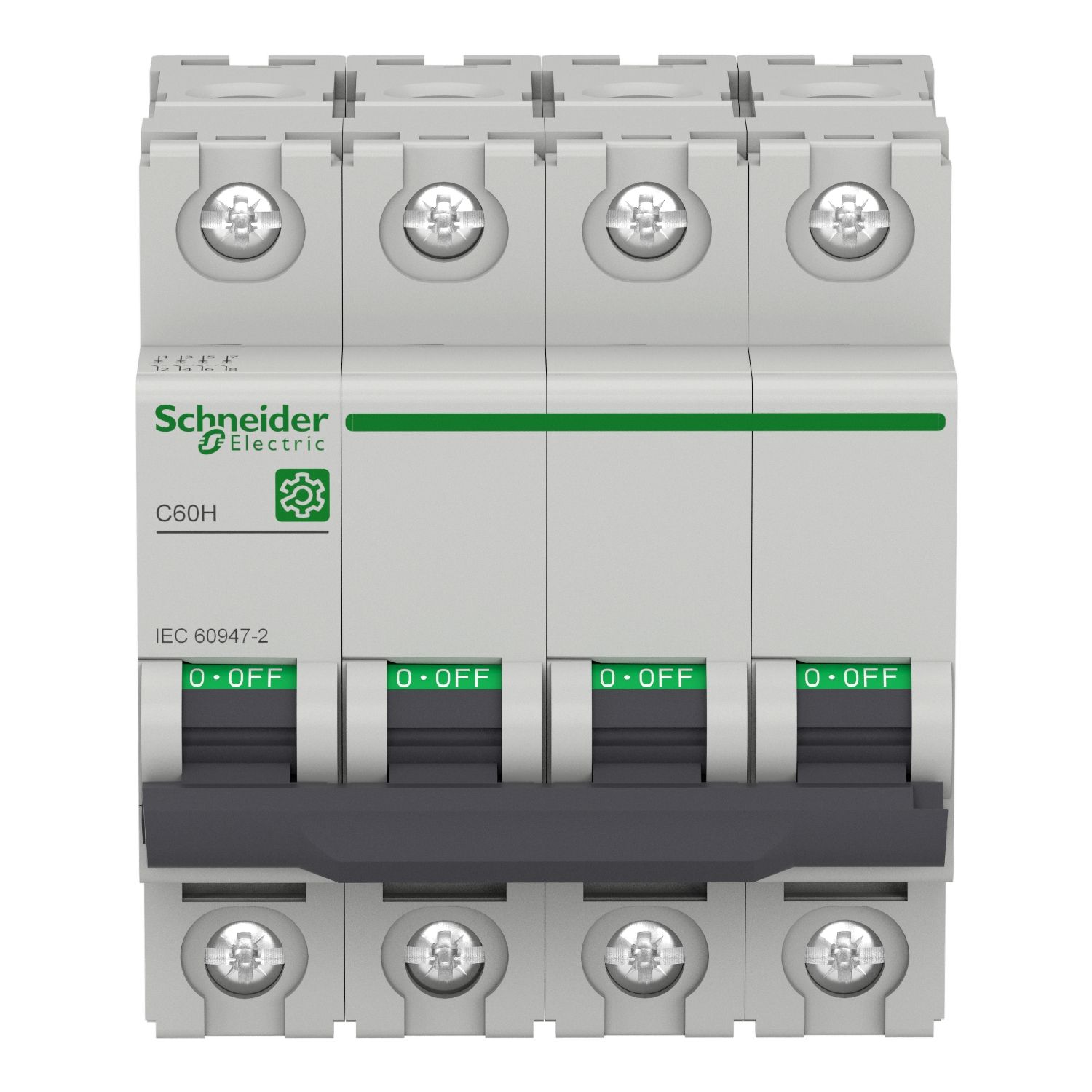 Picture of Miniature circuit breaker (MCB), Multi9 C60H, 4P, 32A, C curve, 15kA (IEC/EN 60947-2)