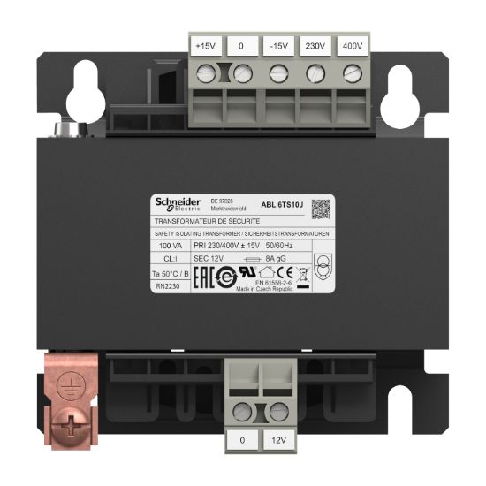 Picture of voltage transformer - 230..400 V - 1 x 12 V - 100 VA