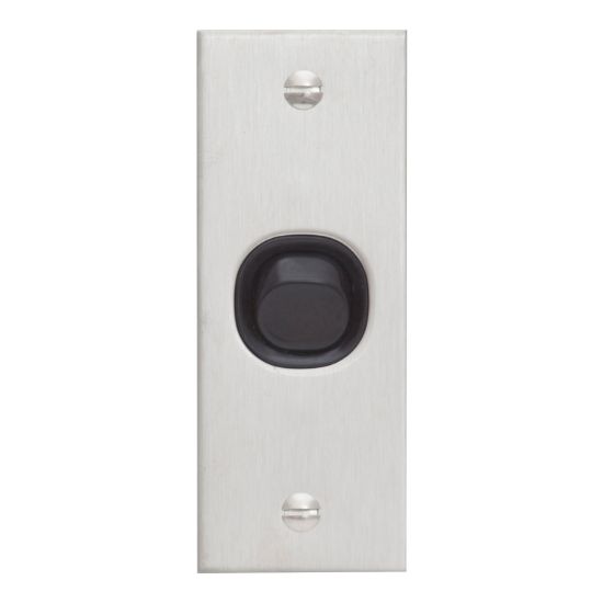 Picture of Flush Switch, Metal Plate Series, 1 Gang, 250VAC, 10A, B Style, Architrave