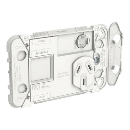 Picture of Grid Socket Switch, Clipsal Iconic, Horizontal Single, 1Ex10AX, 10A, 250V
