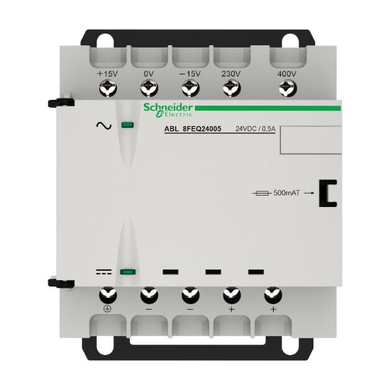 Picture of rectified and filtered power supply - 1 or 2-phase - 400 V AC - 24 V - 0.5 A