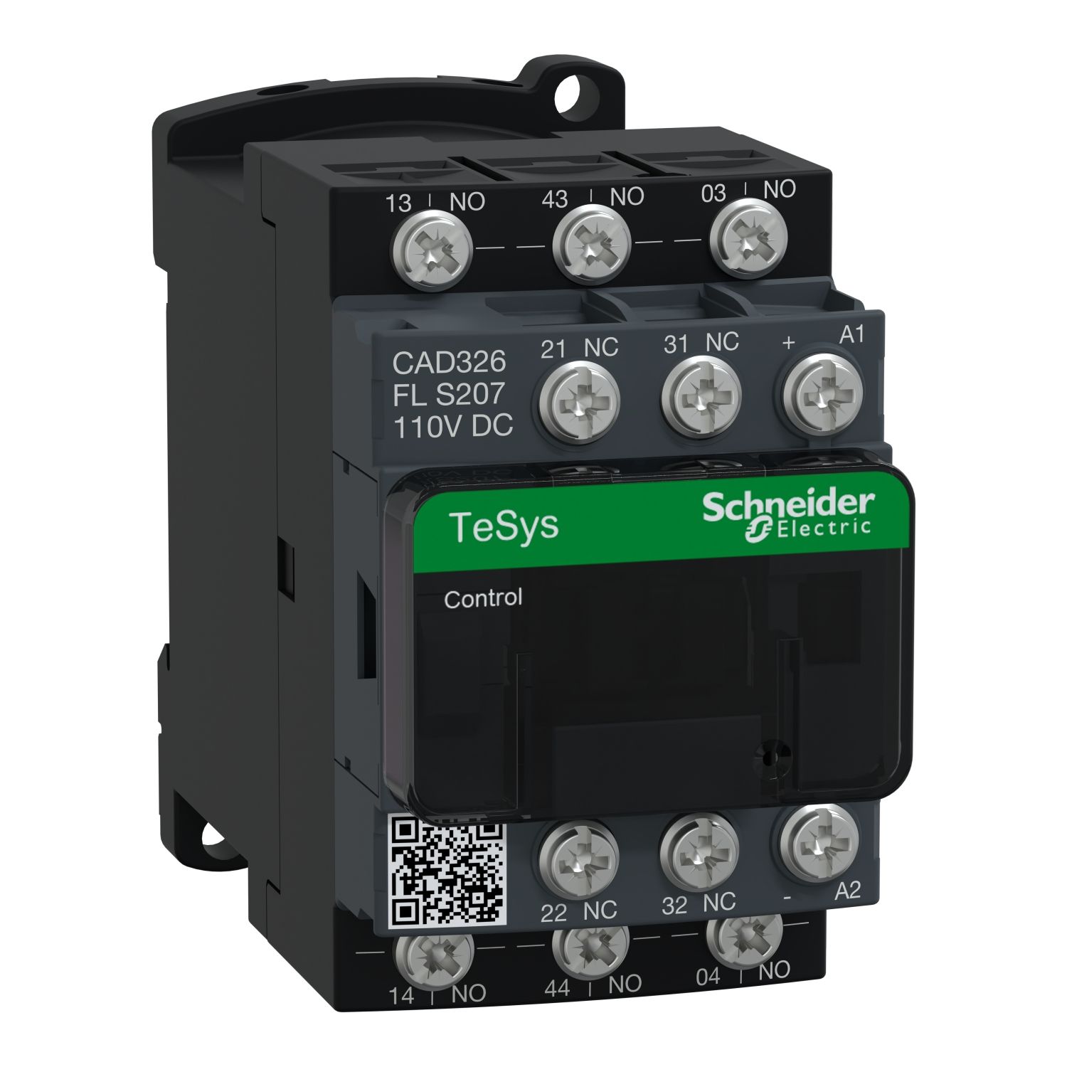Picture of Control relay, TeSys Deca S207 railway, 3NO+2NC, <= 690V, 110V DC low consumption coil