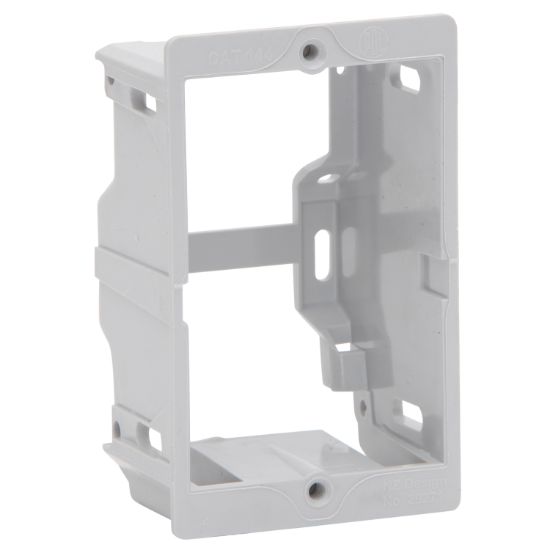 Picture of 1-Gang Flush Box; Plastic Thread, Molded Plastic