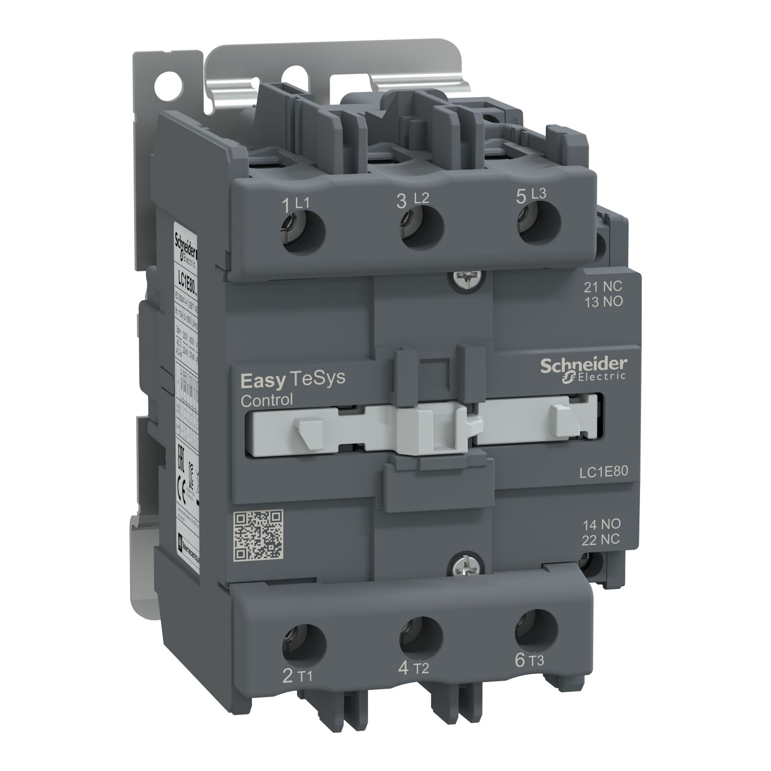 Picture of Contactor,Easy TeSys Control,LC1E,3P(3NO),AC-3,<=440V,80A,415V AC coil,50Hz