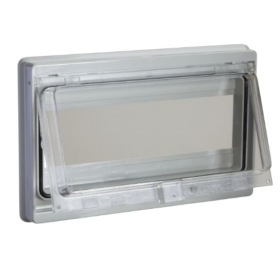 Picture of Modular front panel with sealed window. Opening 46 x180mm (10 modules).