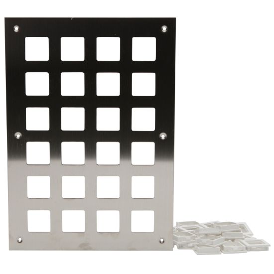 Picture of 24-Way Switch Plate; Stainless Steel