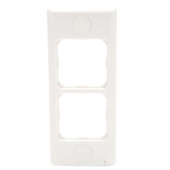 Picture of Architrave 2 Aperture Grid Switch Plate; Vertical/Horizontal Mount, White