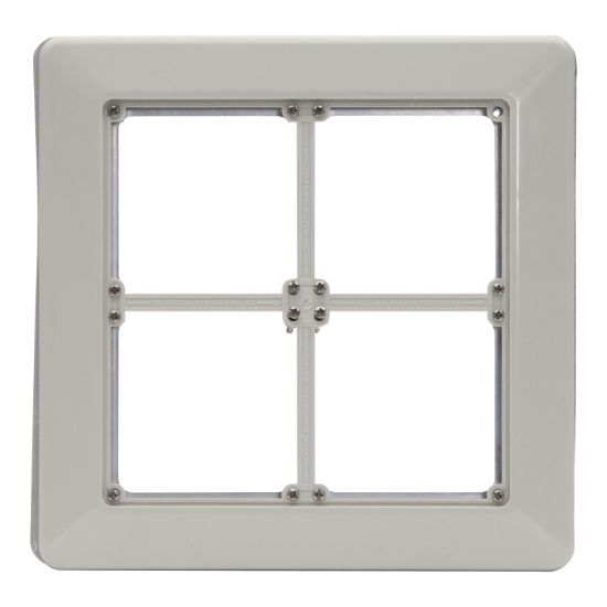 Picture of Flush Surround 4-Gang, 2 x 2 Configuration, Grey