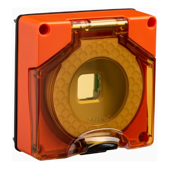 Picture of Module Cover, 1 Aperture, Single, Resistant Orange