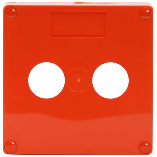 Picture of Enclosure Lid, 1-Gang, 2-Mounting Hole, Resistant Orange