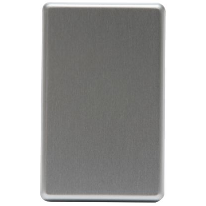 Picture of Full-Face Blank Switch Cover Plate; Metal, Brushed Bronze
