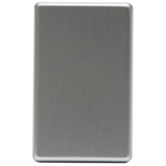 Picture of Full-Face Blank Switch Cover Plate; Metal, Brushed Bronze
