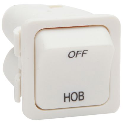 Picture of Switch 600 Series Mechanism - Single-pole - 1-gang - Marked HOB-OFF - 250 V - 32 A / 20 AX - White