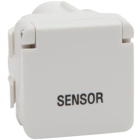 Picture of Switch 600 Series Mechanism - Single-pole - Marked SENSOR - Hinged lid - 240 V - 16 A / 16 AX - White