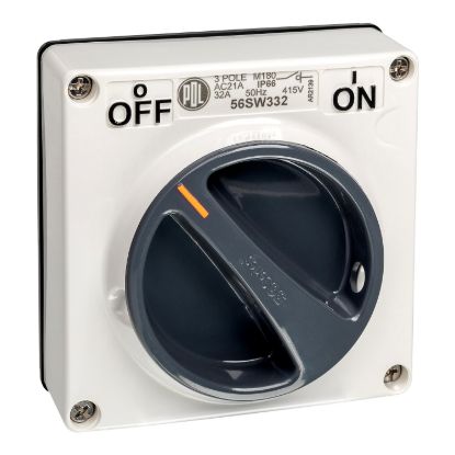 Picture of Switch, 32A, 415V, 3-Pole, Resistant White