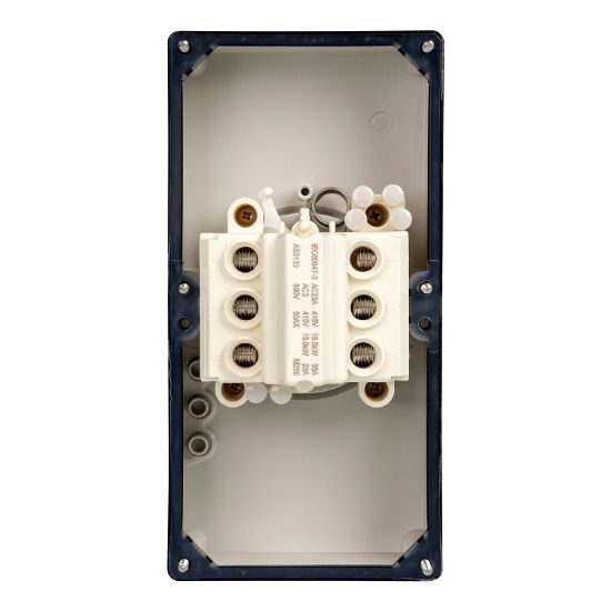 Picture of Switch, 50A, 415V, 3-Pole, 2-Gang, Grey