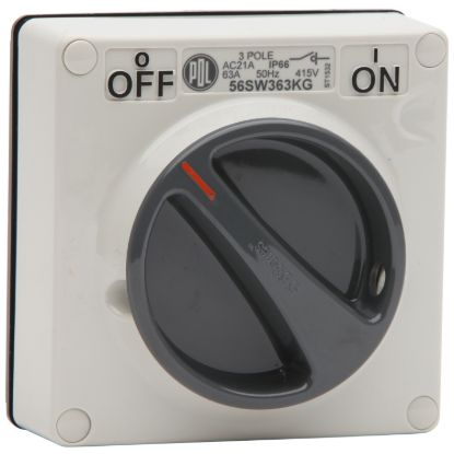 Picture of Switch - KG Series, 63A, 500V, 3-Pole, Grey