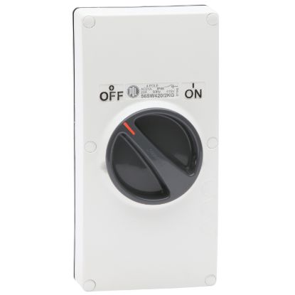 Picture of Switch - KG Series, 20A, 500V, 4-Pole, 2-Gang, Resistant White