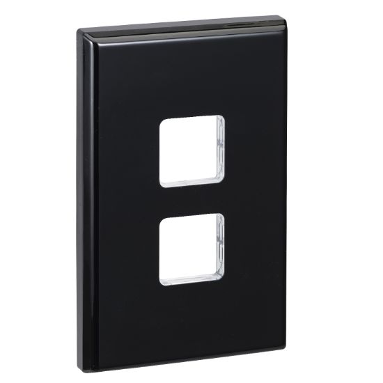 Picture of Cover Switch 600 Series - 2-gang - Black