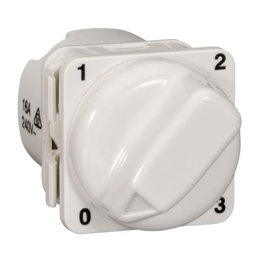 Picture of Switch 600 Series Mechanism - Rotary - 4-position - 240 V - 16 AX - White
