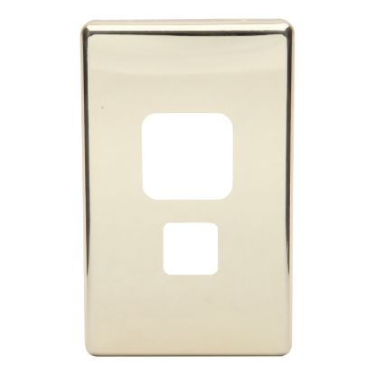 Picture of Socket Cover Plate For Horizontal Single Switch Socket, Polished Brass