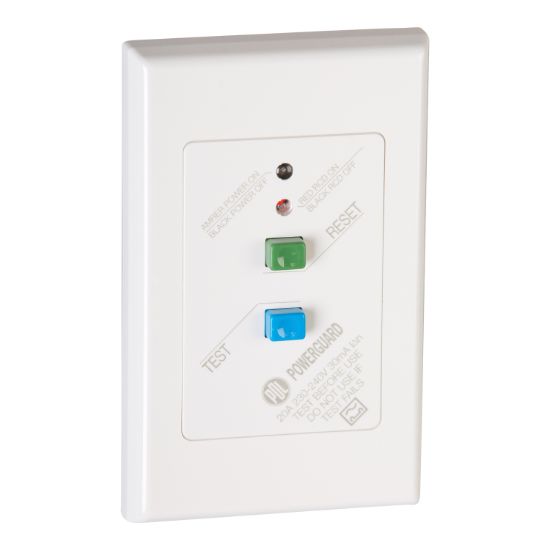 Picture of RCD Flush Plate 600 Series - 30mA trip - 240 V - 20 A - White