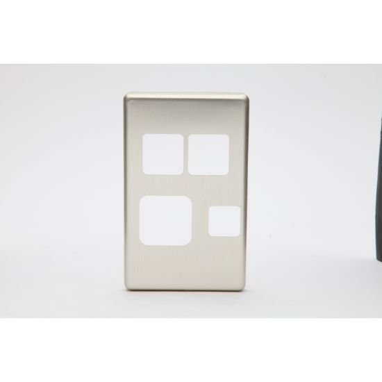 Picture of Clip-On Socket Cover Plate For Horizontal Single Switch Socket, Stainless Steel