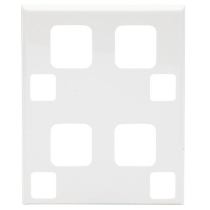 Picture of Dual Cover Plate; For Cat 695 Sockets, White