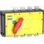 Picture of switch disconnector, Compact INS1250, 1250A, with red rotary handle, yellow front, 4 poles
