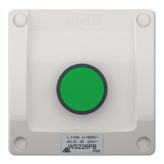 Picture of Switch, Weathershield, Push Button, 1-Gang, 3A, 240VAC, IP66
