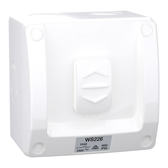 Picture of Switch, Weathershield, 1-Gang, 16AX, 250VAC, IP66