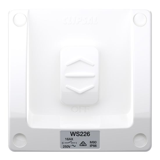 Picture of Switch, Weathershield, 1-Gang, 16AX, 250VAC, IP66