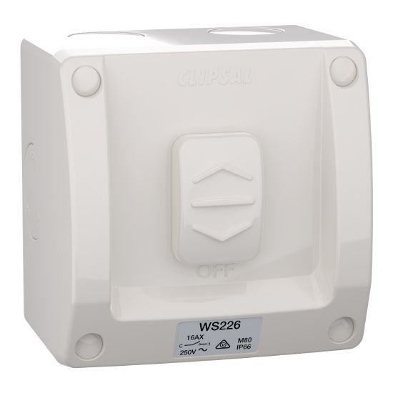 Picture of Switch, Weathershield, 1-Gang, 20A/16AX, 250VAC, IP66