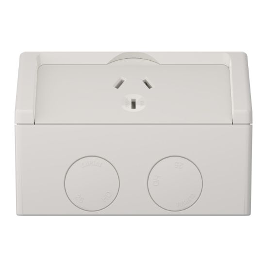 Picture of Socket, Weathershield, Single, 10A, 250VAC, IP54