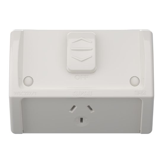 Picture of Socket, Weathershield, Single, 10A, 250VAC, IP54