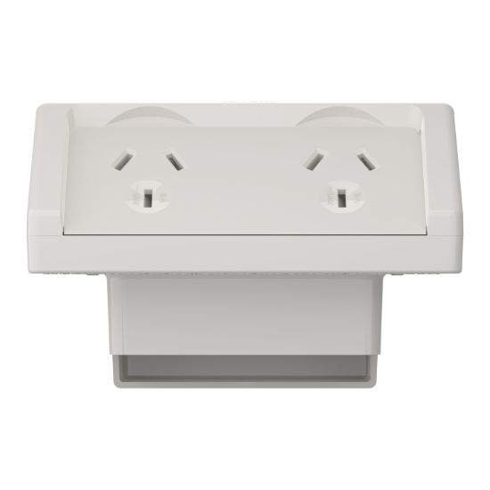 Picture of Socket, Weathershield, Flush, Twin, 10A, 250VAC, IP54