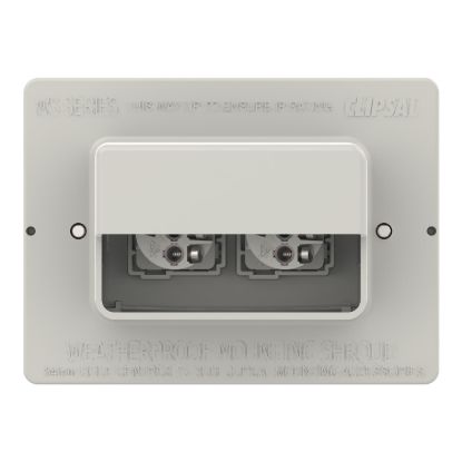 Picture of Switch, Weathershield, Flush, 2-Gang, 16AX, 250VAC, IP66